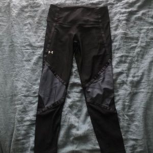 Gently used black leggings size Medium Under Armour